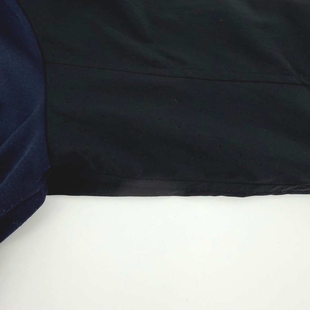Athleta Mixed Media Long Sleeve Top Navy Black Athleisure Sweatshirt Women M - Picture 6 of 9